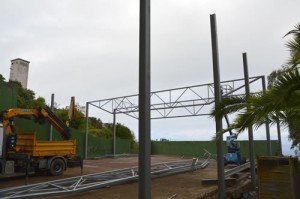 A BUEN RITMO LAS OBRAS DE LA NUEVA CANCHA CUBIERTA EN LA GUANCHA