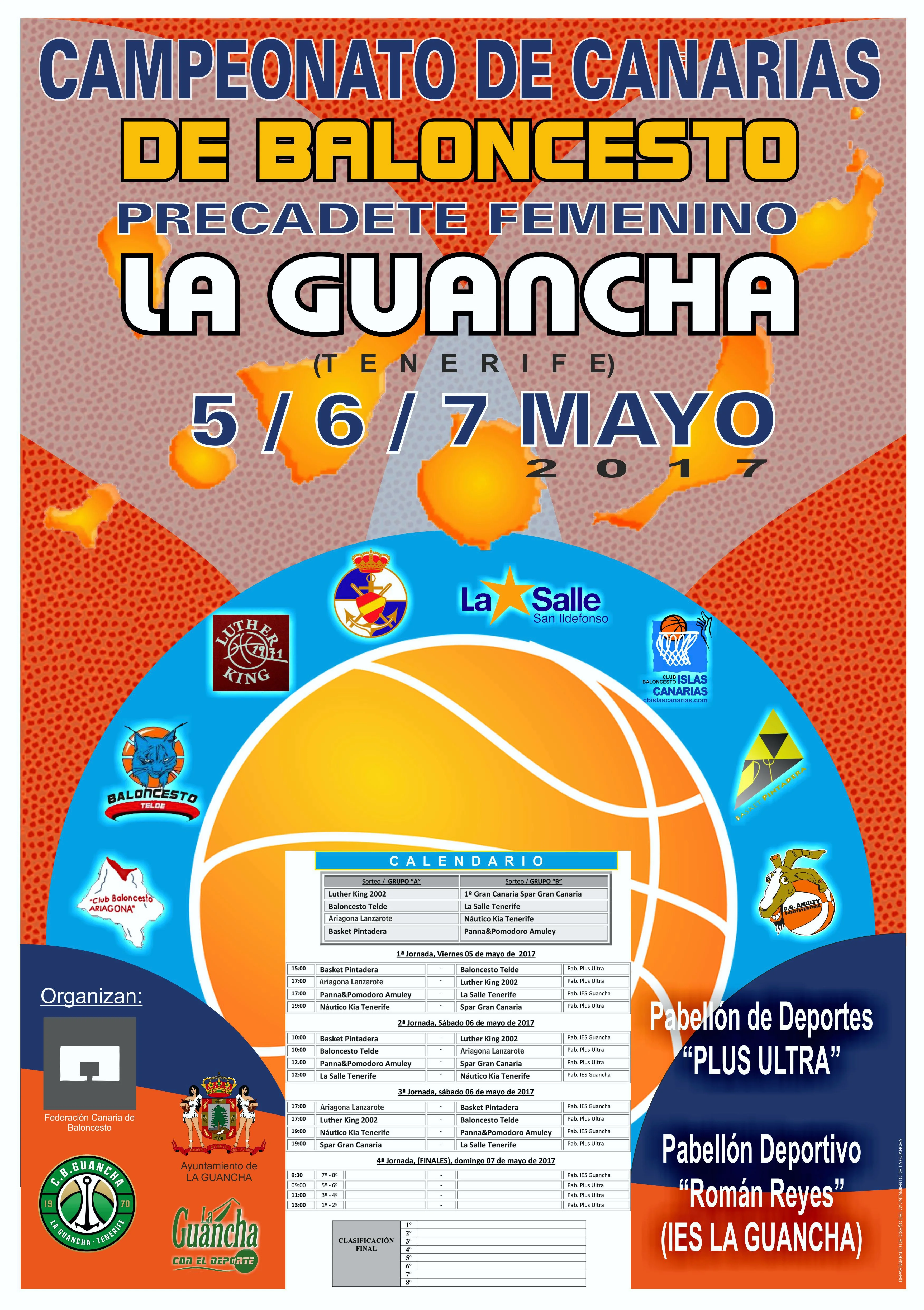 La Guancha acoge El Campeonato de Canarias Precadete Femenino de baloncesto