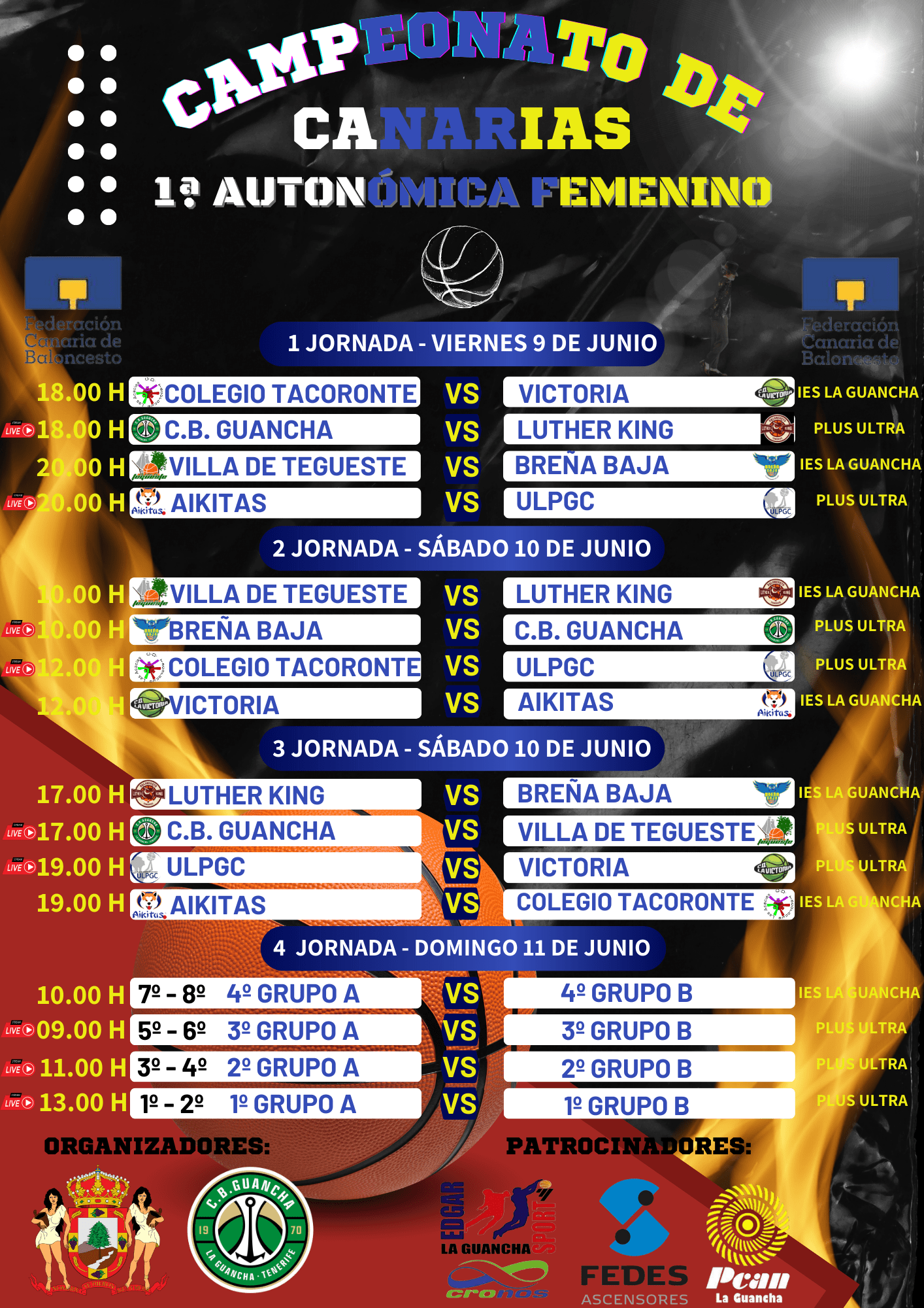Cartel Campeonato de Canarias Senior La Guancha 2023