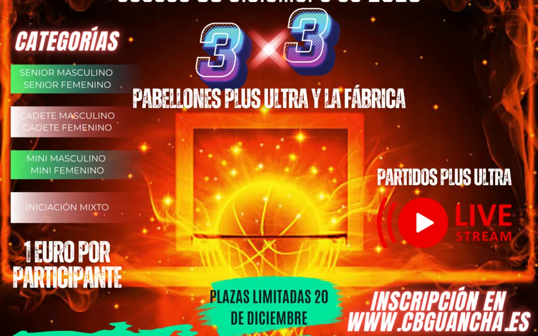 VIII TORNEO BALONCESTO 3X3 DE NAVIDAD C.B. GUANCHA 2023