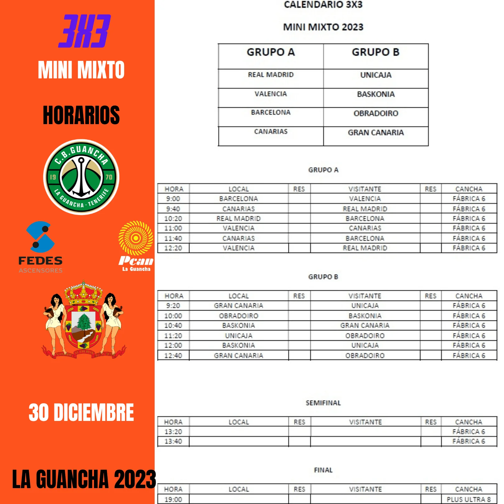 Calendario Mini Mixto 3x3 2023