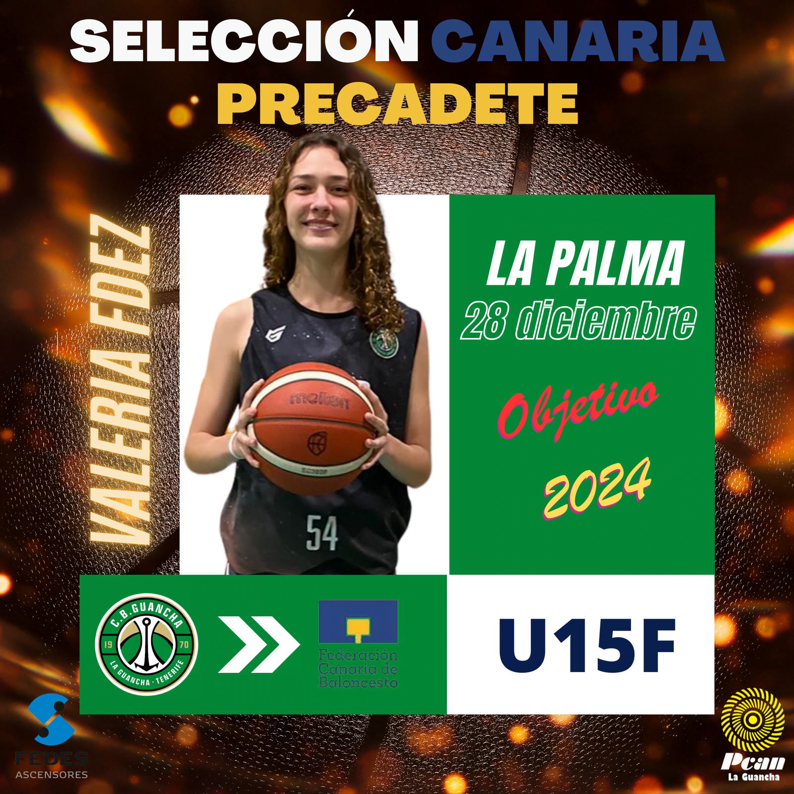 Valeria Fernandez selección Canaria Precadete 2023