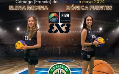 Mónica Fuentes y Elena Medina, Orgullo del C.B. Guancha: Convocadas para los XXVI Juegos de las Islas Europeas en Córcega, Francia