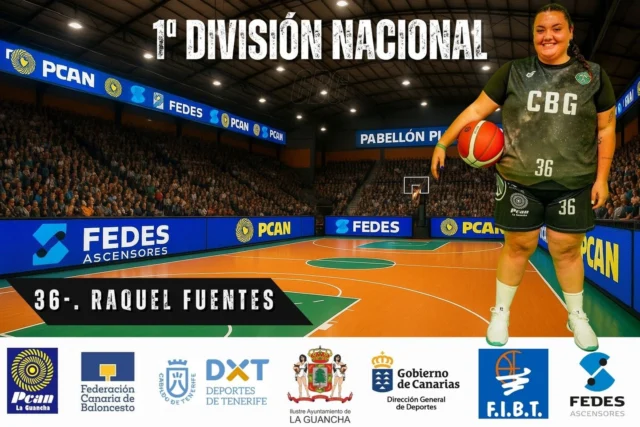 💚🏀 𝐑𝐀𝐐𝐔𝐄𝐋 𝐅𝐔𝐄𝐍𝐓𝐄𝐒 𝐌𝐀𝐑𝐓𝐈́𝐍 – 𝐍º𝟑𝟔 🏀💚

Continuamos conociendo a las 12 elegidas que formarán parte de nuestro 𝐒𝐞𝐧𝐢𝐨𝐫 𝐅𝐞𝐦𝐞𝐧𝐢𝐧𝐨 𝐞𝐧 𝐥𝐚 𝟏ª 𝐍𝐚𝐜𝐢𝐨𝐧𝐚𝐥 𝐅𝐞𝐦𝐞𝐧𝐢𝐧𝐚 𝟐𝟎𝟐𝟓/𝟐𝟔.
Hoy presentamos a Raquel Fuentes Martín, dorsal 36, jugadora formada en la cantera del C.B. Guancha, con una trayectoria que se extiende desde la Promoción Deportiva hasta el primer equipo.

📖 𝐓𝐫𝐚𝐲𝐞𝐜𝐭𝐨𝐫𝐢𝐚 𝐞𝐧 𝐞𝐥 𝐂.𝐁. 𝐆𝐮𝐚𝐧𝐜𝐡𝐚

𝐂𝐨𝐦𝐨 𝐣𝐮𝐠𝐚𝐝𝐨𝐫𝐚:
2010/11 – MiniBasket Femenino – Promoción Deportiva C.B. Guancha
2011/12 – MiniBasket Femenino – Promoción Deportiva C.B. Guancha
2012/13 – MiniBasket Femenino – Promoción Deportiva C.B. Guancha
2014/15 – Infantil Femenino – C.B. Guancha
2015/16 – Cadete Femenino – C.B. Guancha
2021/22 – Senior Femenino – 1ª Autonómica – C.B. Guancha
2022/23 – Senior Femenino – 1ª Autonómica – C.B. Guancha
2023/24 – Senior Femenino – 1ª Autonómica – C.B. Guancha
2024/25 – Senior Femenino – 1ª Autonómica – C.B. Guancha
2025/26 – Senior Femenino – 1ª Nacional Femenina – C.B. Guancha

💚 Desde el club queremos agradecer a Raquel Fuentes Martín su compromiso y entrega con el C.B. Guancha, y desearle el mayor de los éxitos en esta nueva temporada en la que recorreremos juntos todo el Archipiélago.

🙏 𝐍𝐮𝐞𝐬𝐭𝐫𝐨 𝐚𝐠𝐫𝐚𝐝𝐞𝐜𝐢𝐦𝐢𝐞𝐧𝐭𝐨 𝐭𝐚𝐦𝐛𝐢𝐞́𝐧 𝐚 𝐅𝐄𝐃𝐄𝐒 𝐀𝐬𝐜𝐞𝐧𝐬𝐨𝐫𝐞𝐬 𝐲 𝐏𝐂𝐀𝐍 𝐋𝐚 𝐆𝐮𝐚𝐧𝐜𝐡𝐚, 𝐩𝐚𝐭𝐫𝐨𝐜𝐢𝐧𝐚𝐝𝐨𝐫𝐞𝐬 𝐩𝐫𝐢𝐧𝐜𝐢𝐩𝐚𝐥𝐞𝐬 𝐪𝐮𝐞 𝐡𝐚𝐜𝐞𝐧 𝐩𝐨𝐬𝐢𝐛𝐥𝐞 𝐬𝐞𝐠𝐮𝐢𝐫 𝐜𝐮𝐦𝐩𝐥𝐢𝐞𝐧𝐝𝐨 𝐬𝐮𝐞𝐧̃𝐨𝐬.

#𝐒𝐨𝐦𝐨𝐬𝐅𝐚𝐦𝐢𝐥𝐢𝐚𝐂𝐁𝐆 #𝐃𝐞𝐬𝐝𝐞𝟏𝟗𝟕𝟎 #𝟏𝐍𝐚𝐜𝐢𝐨𝐧𝐚𝐥𝐅𝐞𝐦𝐞𝐧𝐢𝐧𝐚 #𝐂𝐁𝐆𝐮𝐚𝐧𝐜𝐡𝐚