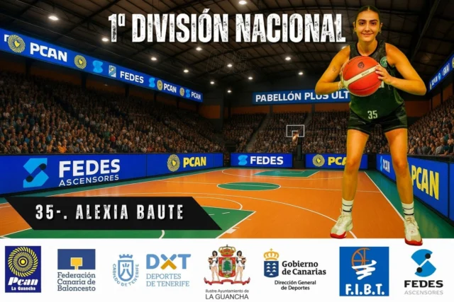 💚🏀 𝐀𝐋𝐄𝐗𝐈𝐀 𝐁𝐀𝐔𝐓𝐄 𝐋𝐔𝐈𝐒 – 𝐍º𝟑𝟓 🏀💚

Seguimos conociendo a las 12 elegidas que representarán al 𝐒𝐞𝐧𝐢𝐨𝐫 𝐅𝐞𝐦𝐞𝐧𝐢𝐧𝐨 𝐞𝐧 𝐥𝐚 𝟏ª 𝐍𝐚𝐜𝐢𝐨𝐧𝐚𝐥 𝐅𝐞𝐦𝐞𝐧𝐢𝐧𝐚 𝟐𝟎𝟐𝟓/𝟐𝟔.
Hoy presentamos a Alexia Baute Luis, dorsal 35, una jugadora formada íntegramente en el C.B. Guancha, con una trayectoria que abarca desde la Promoción Deportiva hasta el primer equipo.

📖 𝐓𝐫𝐚𝐲𝐞𝐜𝐭𝐨𝐫𝐢𝐚 𝐞𝐧 𝐞𝐥 𝐂.𝐁. 𝐆𝐮𝐚𝐧𝐜𝐡𝐚

𝐂𝐨𝐦𝐨 𝐣𝐮𝐠𝐚𝐝𝐨𝐫𝐚:
2014/15 – MiniBasket Femenino – Promoción Deportiva C.B. Guancha ‘B’
2015/16 – PreMiniBasket Femenino – C.B. Guancha
2016/17 – MiniBasket Femenino – C.B. Guancha
2017/18 – Infantil Femenino 1º Año – C.B. Guancha
2018/19 – Infantil Femenino – C.B. Guancha
2019/20 – PreCadete Femenino – C.B. Guancha
2020/21 – Cadete Nacional – C.B. Guancha
2021/22 – Senior Femenino – 1ª Autonómica – C.B. Guancha
2022/23 – Senior Femenino – 1ª Autonómica – C.B. Guancha
2023/24 – Senior Femenino – 1ª Autonómica – C.B. Guancha
2024/25 – Senior Femenino – 1ª Autonómica – C.B. Guancha
2025/26 – Senior Femenino – 1ª Nacional Femenina – C.B. Guancha

💚 Desde el club queremos agradecer a Alexia Baute Luis su fidelidad a nuestros colores y desearle muchos éxitos en esta ilusionante temporada que comienza.

🙏 𝐍𝐮𝐞𝐬𝐭𝐫𝐨 𝐚𝐠𝐫𝐚𝐝𝐞𝐜𝐢𝐦𝐢𝐞𝐧𝐭𝐨 𝐭𝐚𝐦𝐛𝐢𝐞́𝐧 𝐚 𝐅𝐄𝐃𝐄𝐒 𝐀𝐬𝐜𝐞𝐧𝐬𝐨𝐫𝐞𝐬 𝐲 𝐏𝐂𝐀𝐍 𝐋𝐚 𝐆𝐮𝐚𝐧𝐜𝐡𝐚, 𝐩𝐚𝐭𝐫𝐨𝐜𝐢𝐧𝐚𝐝𝐨𝐫𝐞𝐬 𝐩𝐫𝐢𝐧𝐜𝐢𝐩𝐚𝐥𝐞𝐬 𝐪𝐮𝐞 𝐡𝐚𝐜𝐞𝐧 𝐩𝐨𝐬𝐢𝐛𝐥𝐞 𝐬𝐞𝐠𝐮𝐢𝐫 𝐜𝐮𝐦𝐩𝐥𝐢𝐞𝐧𝐝𝐨 𝐬𝐮𝐞𝐧̃𝐨𝐬.

#𝐒𝐨𝐦𝐨𝐬𝐅𝐚𝐦𝐢𝐥𝐢𝐚𝐂𝐁𝐆 #𝐃𝐞𝐬𝐝𝐞𝟏𝟗𝟕𝟎 #𝟏𝐍𝐚𝐜𝐢𝐨𝐧𝐚𝐥𝐅𝐞𝐦𝐞𝐧𝐢𝐧𝐚 #𝐂𝐁𝐆𝐮𝐚𝐧𝐜𝐡𝐚