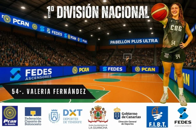 💚🏀 𝐕𝐀𝐋𝐄𝐑𝐈𝐀 𝐅𝐄𝐑𝐍𝐀́𝐍𝐃𝐄𝐙 𝐅𝐑𝐀𝐍𝐐𝐔𝐄𝐓 – 𝐍º𝟓𝟒 🏀💚

Seguimos conociendo a las 12 elegidas que formarán parte de nuestro 𝐒𝐞𝐧𝐢𝐨𝐫 𝐅𝐞𝐦𝐞𝐧𝐢𝐧𝐨 𝐞𝐧 𝐥𝐚 𝟏ª 𝐍𝐚𝐜𝐢𝐨𝐧𝐚𝐥 𝐅𝐞𝐦𝐞𝐧𝐢𝐧𝐚 𝟐𝟎𝟐𝟓/𝟐𝟔.
Hoy presentamos a Valeria Fernández Franquet, dorsal 54, una jugadora formada en la cantera del C.B. Guancha, que ha ido creciendo paso a paso desde la base hasta llegar al primer equipo.

📖 𝐓𝐫𝐚𝐲𝐞𝐜𝐭𝐨𝐫𝐢𝐚 𝐞𝐧 𝐞𝐥 𝐂.𝐁. 𝐆𝐮𝐚𝐧𝐜𝐡𝐚

𝐂𝐨𝐦𝐨 𝐣𝐮𝐠𝐚𝐝𝐨𝐫𝐚:
2018/19 – PreMiniBasket Femenino – C.B. Guancha
2019/20 – PreMiniBasket Femenino – C.B. Guancha
2020/21 – MiniBasket Femenino – C.B. Guancha
2021/22 – PreInfantil Femenino – C.B. Guancha
2022/23 – PreCadete Femenino 1ª División – C.B. Guancha
2023/24 – Cadete Nacional – C.B. Guancha
2025/26 – Senior Femenino – 1ª Nacional Femenina – C.B. Guancha

💚 Desde el club queremos felicitar a Valeria Fernández Franquet por su progresión en todas las categorías y desearle lo mejor en esta nueva etapa en la que defenderá nuestros colores en la máxima competición autonómica.

🙏 𝐍𝐮𝐞𝐬𝐭𝐫𝐨 𝐚𝐠𝐫𝐚𝐝𝐞𝐜𝐢𝐦𝐢𝐞𝐧𝐭𝐨 𝐭𝐚𝐦𝐛𝐢𝐞́𝐧 𝐚 𝐅𝐄𝐃𝐄𝐒 𝐀𝐬𝐜𝐞𝐧𝐬𝐨𝐫𝐞𝐬 𝐲 𝐏𝐂𝐀𝐍 𝐋𝐚 𝐆𝐮𝐚𝐧𝐜𝐡𝐚, 𝐩𝐚𝐭𝐫𝐨𝐜𝐢𝐧𝐚𝐝𝐨𝐫𝐞𝐬 𝐩𝐫𝐢𝐧𝐜𝐢𝐩𝐚𝐥𝐞𝐬 𝐪𝐮𝐞 𝐡𝐚𝐜𝐞𝐧 𝐩𝐨𝐬𝐢𝐛𝐥𝐞 𝐬𝐞𝐠𝐮𝐢𝐫 𝐜𝐮𝐦𝐩𝐥𝐢𝐞𝐧𝐝𝐨 𝐬𝐮𝐞𝐧̃𝐨𝐬.

#𝐒𝐨𝐦𝐨𝐬𝐅𝐚𝐦𝐢𝐥𝐢𝐚𝐂𝐁𝐆 #𝐃𝐞𝐬𝐝𝐞𝟏𝟗𝟕𝟎 #𝟏𝐍𝐚𝐜𝐢𝐨𝐧𝐚𝐥𝐅𝐞𝐦𝐞𝐧𝐢𝐧𝐚 #𝐂𝐁𝐆𝐮𝐚𝐧𝐜𝐡𝐚