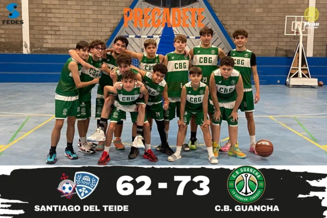 💚🏀 𝗣𝗥𝗘𝗖𝗔𝗗𝗘𝗧𝗘 𝗠𝗔𝗦𝗖. — 𝗦𝗜𝗚𝗨𝗘𝗡 𝗟Í𝗗𝗘𝗥𝗘𝗦 🏀💚

Nueva victoria para nuestro Precadete Masculino, que continúa firmando un inicio de temporada espectacular y se mantiene como líder de su grupo gracias al gran trabajo colectivo que están realizando.

➡️ 𝗦𝗔𝗡𝗧𝗜𝗔𝗚𝗢 𝗗𝗘𝗟 𝗧𝗘𝗜𝗗𝗘 𝟲𝟮 – 𝗖.𝗕. 𝗚𝗨𝗔𝗡𝗖𝗛𝗔 𝟳𝟯

Un partido intenso, competido y lleno de carácter, donde los nuestros mostraron madurez, disciplina y una enorme capacidad de respuesta en los momentos clave.
Este grupo sigue creciendo jornada tras jornada, con actitud, compromiso y un gran ambiente de trabajo.

💚 Felicidades, chicos. A seguir por este camino.

🙏 Gracias al apoyo de:
⛽ 𝗣𝗖𝗔𝗡 𝗟𝗔 𝗚𝗨𝗔𝗡𝗖𝗛𝗔 – energía y confianza.
🏢 𝗔𝗬𝗨𝗡𝗧𝗔𝗠𝗜𝗘𝗡𝗧𝗢 𝗗𝗘 𝗟𝗔 𝗚𝗨𝗔𝗡𝗖𝗛𝗔 – impulsando el deporte base.
⬆️ 𝗙𝗘𝗗𝗘𝗦 𝗔𝗦𝗖𝗘𝗡𝗦𝗢𝗥𝗘𝗦 – elevando nuestro baloncesto.

#SomosFamiliaCBG #Desde1970 #CBGuancha #BaloncestoCanario #FIBT 💚🏀
