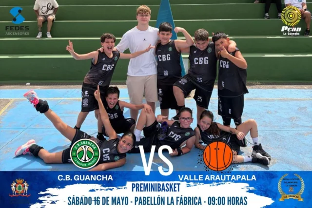 🏀💚 𝗠𝗔𝗡̃𝗔𝗡𝗔 𝗗𝗘 𝗜𝗟𝗨𝗦𝗜𝗢́𝗡 𝗣𝗔𝗥𝗔 𝗡𝗨𝗘𝗦𝗧𝗥𝗢𝗦 𝗣𝗘𝗤𝗨𝗘𝗦 💚🏀

Nueva jornada para el Preminibasket Masculino de 2ª División, que vuelve a competir en casa ante su afición 💪🏀

🕘 09:00 h
🏀 𝗖.𝗕. 𝗚𝗨𝗔𝗡𝗖𝗛𝗔 🆚 𝗖.𝗕. 𝗩𝗔𝗟𝗟𝗘 𝗔𝗥𝗔𝗨𝗧𝗔𝗣𝗔𝗟𝗔 𝗡𝗘𝗚𝗥𝗢
📍 Pabellón La Fábrica

El conjunto dirigido por 𝗥𝗔𝗬𝗖𝗢 𝗙𝗘𝗥𝗡𝗔́𝗡𝗗𝗘𝗭 continúa creciendo jornada tras jornada, disfrutando del baloncesto y aprendiendo en cada partido 💚

💚 𝗚𝗔𝗡𝗔𝗦, 𝗘𝗦𝗙𝗨𝗘𝗥𝗭𝗢 𝗬 𝗠𝗨𝗖𝗛𝗔 𝗜𝗟𝗨𝗦𝗜𝗢́𝗡
💚 𝗔𝗦𝗜́ 𝗦𝗜𝗚𝗨𝗘 𝗖𝗥𝗘𝗖𝗜𝗘𝗡𝗗𝗢 𝗡𝗨𝗘𝗦𝗧𝗥𝗔 𝗖𝗔𝗡𝗧𝗘𝗥𝗔

👏 𝗔 𝗗𝗜𝗦𝗙𝗥𝗨𝗧𝗔𝗥 𝗗𝗘 𝗢𝗧𝗥𝗔 𝗚𝗥𝗔𝗡 𝗠𝗔𝗡̃𝗔𝗡𝗔 𝗗𝗘 𝗕𝗔𝗟𝗢𝗡𝗖𝗘𝗦𝗧𝗢

#SomosFamiliaCBG #Desde1970 #PreminiCBG #OrgulloCBG 💚🏀