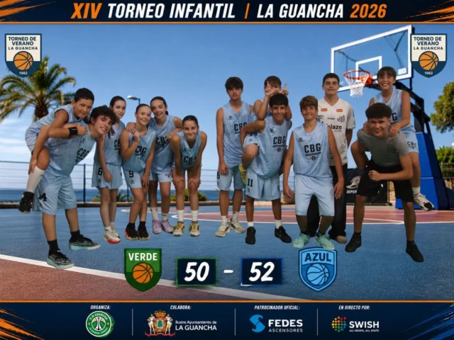 🏀🔥 𝗙𝗜𝗡𝗔𝗟 𝗗𝗘𝗟 𝗣𝗔𝗥𝗧𝗜𝗗𝗢 🔥🏀

Ayer vivimos un auténtico partidazo en el 𝗫𝗜𝗩 𝗧𝗼𝗿𝗻𝗲𝗼 𝗜𝗻𝗳𝗮𝗻𝘁𝗶𝗹. 💚💙

El equipo 𝗔𝘇𝘂𝗹 consiguió la victoria por un ajustado 52-50 frente a 𝗩𝗲𝗿𝗱𝗲, en un encuentro muy igualado, intenso y emocionante de principio a fin. ⛹️‍♂️🔥 Ambos equipos ofrecieron un gran nivel de juego, con alternativas en el marcador, buenas acciones colectivas y mucha entrega sobre la pista, haciendo disfrutar al público presente hasta la última posesión. 👏🏀

Este tipo de partidos reflejan a la perfección el espíritu del Torneo Infantil: compañerismo, ilusión, esfuerzo y, sobre todo, muchas ganas de disfrutar del baloncesto. 💚💙⛹️‍♀️⛹️‍♂️

💙 𝗚𝗥𝗔𝗖𝗜𝗔𝗦 𝗔 𝗙𝗘𝗗𝗘𝗦 𝗔𝗦𝗖𝗘𝗡𝗦𝗢𝗥𝗘𝗦, 𝗣𝗔𝗧𝗥𝗢𝗖𝗜𝗡𝗔𝗗𝗢𝗥 𝗢𝗙𝗜𝗖𝗜𝗔𝗟 𝗗𝗘𝗟 𝗧𝗢𝗥𝗡𝗘𝗢, 𝗣𝗢𝗥 𝗦𝗨 𝗔𝗣𝗢𝗬𝗢. 🤝

📸 𝗟𝗔𝗦 𝗙𝗢𝗧𝗢𝗦 𝗗𝗘𝗟 𝗣𝗔𝗥𝗧𝗜𝗗𝗢 𝗬𝗔 𝗘𝗦𝗧𝗔́𝗡 𝗗𝗜𝗦𝗣𝗢𝗡𝗜𝗕𝗟𝗘𝗦 𝗘𝗡 𝗘𝗟 𝗙𝗔𝗖𝗘𝗕𝗢𝗢𝗞 "𝗧𝗢𝗥𝗡𝗘𝗢 𝗗𝗘 𝗩𝗘𝗥𝗔𝗡𝗢 𝗟𝗔 𝗚𝗨𝗔𝗡𝗖𝗛𝗔". 📷

📊 𝗖𝗢𝗡𝗦𝗨𝗟𝗧𝗔 𝗧𝗢𝗗𝗔𝗦 𝗟𝗔𝗦 𝗘𝗦𝗧𝗔𝗗𝗜́𝗦𝗧𝗜𝗖𝗔𝗦 𝗗𝗘𝗟 𝗘𝗡𝗖𝗨𝗘𝗡𝗧𝗥𝗢 𝗘𝗡 𝗦𝗪𝗜𝗦𝗛. 📈

#TorneoDeVeranoLaGuancha #XIVTorneoInfantil #Baloncesto #LaGuancha #CBGuancha #Cantera #MiniBasket #SWISH #FedesAscensores 🏀💚💙