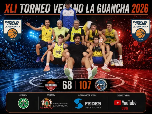 🏀🔥 𝗔𝗠𝗝 𝗙𝘂𝗹𝗲𝗿𝗼𝘀 𝘀𝘂𝗺𝗮 𝘂𝗻𝗮 𝗻𝘂𝗲𝘃𝗮 𝘃𝗶𝗰𝘁𝗼𝗿𝗶𝗮 𝗲𝗻 𝗲𝗹 𝗫𝗟𝗜 𝗧𝗼𝗿𝗻𝗲𝗼 𝗱𝗲 𝗩𝗲𝗿𝗮𝗻𝗼 𝗟𝗮 𝗚𝘂𝗮𝗻𝗰𝗵𝗮 𝟮𝟬𝟮𝟲 🔥🏀

El pasado miércoles vivimos una nueva jornada del 𝗫𝗟𝗜 𝗧𝗼𝗿𝗻𝗲𝗼 𝗱𝗲 𝗩𝗲𝗿𝗮𝗻𝗼 𝗟𝗮 𝗚𝘂𝗮𝗻𝗰𝗵𝗮 𝟮𝟬𝟮𝟲, en la que 𝗔𝗠𝗝 𝗙𝘂𝗹𝗲𝗿𝗼𝘀 consiguió una importante victoria frente a 𝗧𝗿𝗼𝘁𝗮𝗺𝘂𝗻𝗱𝗼𝘀 por 68 - 107, en un encuentro disputado en el 𝗙𝗲𝗱𝗲𝘀 𝗔𝗿𝗲𝗻𝗮.

Desde los primeros minutos, 𝗔𝗠𝗝 𝗙𝘂𝗹𝗲𝗿𝗼𝘀 imprimió un ritmo muy alto al partido, mostrando un juego colectivo muy sólido tanto en ataque como en defensa. Por su parte, 𝗧𝗿𝗼𝘁𝗮𝗺𝘂𝗻𝗱𝗼𝘀 peleó hasta el final sin bajar los brazos, demostrando el compromiso y la deportividad que caracterizan a todos los equipos que forman parte de esta edición del torneo.

Con este resultado, la competición continúa ofreciendo partidos de gran nivel y mantiene la emoción en cada jornada, consolidándose un verano más como una cita imprescindible para el baloncesto en el norte de Tenerife.

👏 𝗘𝗻𝗵𝗼𝗿𝗮𝗯𝘂𝗲𝗻𝗮 𝗮 𝗔𝗠𝗝 𝗙𝘂𝗹𝗲𝗿𝗼𝘀 por la victoria y también a 𝗧𝗿𝗼𝘁𝗮𝗺𝘂𝗻𝗱𝗼𝘀 por el esfuerzo realizado durante todo el encuentro y por contribuir a ofrecer un gran espectáculo a la afición.

🔵 𝗙𝗘𝗗𝗘𝗦 𝗔𝘀𝗰𝗲𝗻𝘀𝗼𝗿𝗲𝘀, patrocinador principal del torneo, continúa apostando por el deporte y haciendo posible que el 𝗫𝗟𝗜 𝗧𝗼𝗿𝗻𝗲𝗼 𝗱𝗲 𝗩𝗲𝗿𝗮𝗻𝗼 𝗟𝗮 𝗚𝘂𝗮𝗻𝗰𝗵𝗮 𝟮𝟬𝟮𝟲 siga creciendo y ofreciendo cada verano una competición de referencia para jugadores y aficionados.

📺 𝗧𝗼𝗱𝗼𝘀 𝗹𝗼𝘀 𝗽𝗮𝗿𝘁𝗶𝗱𝗼𝘀 del torneo pueden seguirse 𝗲𝗻 𝗱𝗶𝗿𝗲𝗰𝘁𝗼 𝘆 𝗲𝗻 𝗱𝗶𝗳𝗲𝗿𝗶𝗱𝗼 a través del 𝗬𝗼𝘂𝗧𝘂𝗯𝗲 𝗱𝗲𝗹 𝗖𝗹𝘂𝗯 𝗕𝗮𝗹𝗼𝗻𝗰𝗲𝘀𝘁𝗼 𝗚𝘂𝗮𝗻𝗰𝗵𝗮.

📸 𝗟𝗮𝘀 𝗳𝗼𝘁𝗼𝘀 𝗱𝗲𝗹 𝗽𝗮𝗿𝘁𝗶𝗱𝗼 ya están disponibles en el 𝗙𝗮𝗰𝗲𝗯𝗼𝗼𝗸 𝗱𝗲𝗹 𝗧𝗼𝗿𝗻𝗲𝗼 𝗱𝗲 𝗩𝗲𝗿𝗮𝗻𝗼 𝗟𝗮 𝗚𝘂𝗮𝗻𝗰𝗵𝗮.

📊 𝗖𝗼𝗻𝘀𝘂𝗹𝘁𝗮 𝘁𝗼𝗱𝗮𝘀 𝗹𝗮𝘀 𝗲𝘀𝘁𝗮𝗱í𝘀𝘁𝗶𝗰𝗮𝘀 del encuentro en 𝗦𝗪𝗜𝗦𝗛.

#TorneoDeVeranoLaGuancha #LaGuancha #Baloncesto #Basket #XLITorneo #AMJFuleros #Trotamundos #FedesArena #FedesAscensores #ClubBaloncestoGuancha #SWISH #Verano2026