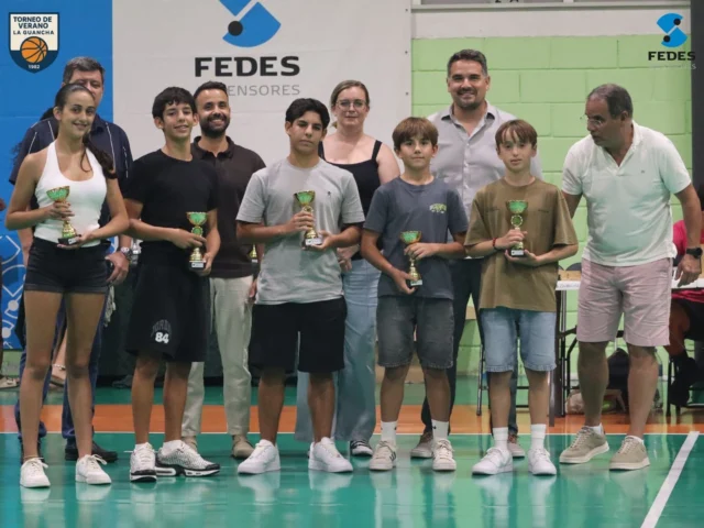 🏀🌟 𝗘𝗟 𝗠𝗘𝗝𝗢𝗥 𝗤𝗨𝗜𝗡𝗧𝗘𝗧𝗢 𝗗𝗘𝗟 𝗫𝗜𝗩 𝗧𝗢𝗥𝗡𝗘𝗢 𝗜𝗡𝗙𝗔𝗡𝗧𝗜𝗟 𝟮𝟬𝟮𝟲 🌟🏀
Cinco nombres propios que dejaron su sello durante el 𝗫𝗜𝗩 𝗧𝗢𝗥𝗡𝗘𝗢 𝗗𝗘 𝗩𝗘𝗥𝗔𝗡𝗢 𝗜𝗡𝗙𝗔𝗡𝗧𝗜𝗟 𝗟𝗔 𝗚𝗨𝗔𝗡𝗖𝗛𝗔 𝟮𝟬𝟮𝟲  reconocidos por su magnífico rendimiento a lo largo de la competición. 👏🔥
⭐ 𝗗𝗔𝗩𝗜𝗗 𝗣𝗘́𝗥𝗘𝗭 (Naranja)
⭐ 𝗩𝗜́𝗖𝗧𝗢𝗥 𝗗𝗘𝗟𝗚𝗔𝗗𝗢 (Azul)
⭐ 𝗛𝗨𝗚𝗢 𝗗𝗘𝗟𝗚𝗔𝗗𝗢 (Rojo)
⭐ 𝗖𝗔𝗥𝗟𝗔 𝗦𝗜𝗩𝗘𝗥𝗜𝗢 (Rojo)
⭐ 𝗠𝗔𝗧𝗘𝗢 𝗙𝗟𝗢𝗥𝗘𝗦 (Verde)
Ellos forman el 𝗠𝗘𝗝𝗢𝗥 𝗤𝗨𝗜𝗡𝗧𝗘𝗧𝗢 𝗗𝗘𝗟 𝗧𝗢𝗥𝗡𝗘𝗢, un reconocimiento al talento, la regularidad y el trabajo realizado durante estas semanas.🏀💚
Más allá de los resultados, este premio reconoce también el crecimiento de nuestros jóvenes jugadores y jugadoras.🙌🏀
👏 𝗘𝗡𝗛𝗢𝗥𝗔𝗕𝗨𝗘𝗡𝗔 𝗔 𝗗𝗔𝗩𝗜𝗗, 𝗩𝗜́𝗖𝗧𝗢𝗥, 𝗛𝗨𝗚𝗢, 𝗖𝗔𝗥𝗟𝗔 𝗬 𝗠𝗔𝗧𝗘𝗢. Un reconocimiento más que merecido por el torneo realizado. 🌟🏀
🤝 La entrega de premios contó con la participación de 𝗔𝗟𝗘𝗝𝗔𝗡𝗗𝗥𝗢 𝗛𝗘𝗥𝗥𝗘𝗥𝗔, alcalde de La Guancha; 𝗗𝗜𝗘𝗚𝗢 𝗚𝗢𝗡𝗭𝗔́𝗟𝗘𝗭, concejal de Deportes; 𝗝𝗘́𝗦𝗜𝗖𝗔 𝗚𝗢𝗡𝗭𝗔́𝗟𝗘𝗭, concejal delegada de Deportes; 𝗘𝗗𝗚𝗔𝗥 𝗔𝗡𝗧𝗢𝗡𝗜𝗢 𝗠𝗔𝗥𝗧𝗜́𝗡, presidente del Club Baloncesto Guancha; 𝗗𝗥𝗢𝗠𝗘𝗟𝗬 𝗙𝗨𝗘𝗡𝗧𝗘𝗦, secretaria del Club Baloncesto Guancha; y 𝗠𝗢𝗜𝗦𝗘́𝗦 𝗙𝗘𝗥𝗡𝗔́𝗡𝗗𝗘𝗭, responsable de 𝗙𝗘𝗗𝗘𝗦 𝗔𝗦𝗖𝗘𝗡𝗦𝗢𝗥𝗘𝗦, patrocinador oficial del 𝗫𝗟𝗜 𝗧𝗢𝗥𝗡𝗘𝗢 𝗗𝗘 𝗩𝗘𝗥𝗔𝗡𝗢 𝗗𝗘 𝗕𝗔𝗟𝗢𝗡𝗖𝗘𝗦𝗧𝗢 𝗟𝗔 𝗚𝗨𝗔𝗡𝗖𝗛𝗔 𝟮𝟬𝟮𝟲, quienes felicitaron a los premiados por la competición realizada.
💙 Detrás de un ascensor que funciona cada día hay un trabajo que muchas veces no se ve: revisión, mantenimiento, prevención y atención técnica. Esa es una parte fundamental de la labor de 𝗙𝗘𝗗𝗘𝗦 𝗔𝗦𝗖𝗘𝗡𝗦𝗢𝗥𝗘𝗦, empresa especializada en el sector de la elevación y patrocinador oficial de nuestro Torneo de Verano. 🛗⚙️ Su respaldo vuelve a demostrar que deporte y empresa pueden caminar juntos para impulsar iniciativas que generan actividad y convivencia en nuestro municipio. 𝗚𝗥𝗔𝗖𝗜𝗔𝗦, 𝗙𝗘𝗗𝗘𝗦, 𝗣𝗢𝗥 𝗦𝗘𝗚𝗨𝗜𝗥 𝗘𝗟𝗘𝗩𝗔𝗡𝗗𝗢 𝗡𝗨𝗘𝗦𝗧𝗥𝗢 𝗧𝗢𝗥𝗡𝗘𝗢. 🏀💙
#SomosFamiliaCBG #Desde1970