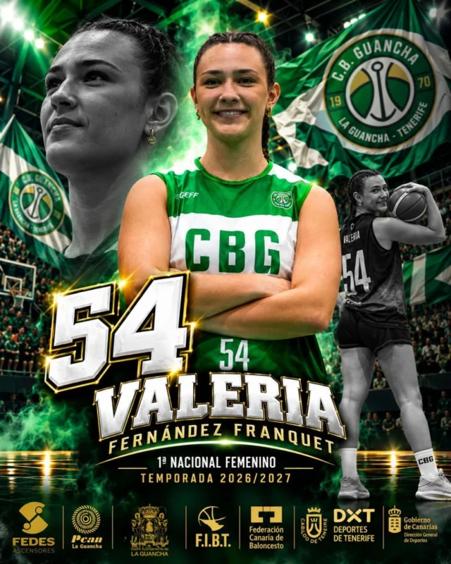 🏀💚 𝗩𝗔𝗟𝗘𝗥𝗜𝗔 𝗙𝗘𝗥𝗡Á𝗡𝗗𝗘𝗭 𝗙𝗥𝗔𝗡𝗤𝗨𝗘𝗧 𝗖𝗢𝗡𝗧𝗜𝗡Ú𝗔 𝗖𝗢𝗡 𝗡𝗢𝗦𝗢𝗧𝗥𝗢𝗦 | 𝟮𝟲/𝟮𝟳
Seguimos presentando a las jugadoras que formarán parte de nuestro 𝗦É𝗡𝗜𝗢𝗥 𝗡𝗔𝗖𝗜𝗢𝗡𝗔𝗟 𝗙𝗘𝗠𝗘𝗡𝗜𝗡𝗢. 💚🖤
Hoy es el turno de 𝗩𝗔𝗟𝗘𝗥𝗜𝗔 𝗙𝗘𝗥𝗡Á𝗡𝗗𝗘𝗭 𝗙𝗥𝗔𝗡𝗤𝗨𝗘𝗧, que después de incorporarse la pasada temporada a nuestro sénior, seguirá compartiendo cancha, vestuario y muchos momentos con un grupo que ya siente como su familia. 🏀💚
🎙️ 𝗩𝗔𝗟𝗘𝗥𝗜𝗔:
«El año pasado empecé a jugar con el senior del Guancha y no puedo estar más feliz de haberlo hecho. Desde el primer momento me hicieron sentir parte de una familia, y eso es algo que valoro mucho. Me encanta jugar en este equipo, compartir cada entrenamiento, cada partido y cada momento con mis compañeras. Sin duda, fue una de las mejores decisiones que podía haber tomado, y espero seguir disfrutando de muchos años más juntas.»
Cuando alguien llega a un equipo y termina hablando de familia, significa que se ha construido algo que va mucho más allá del baloncesto. Y eso es precisamente lo que queremos seguir viviendo esta temporada. 💚
𝗩𝗔𝗟𝗘𝗥𝗜𝗔, ¡𝗤𝗨𝗘 𝗦𝗘𝗔𝗡 𝗠𝗨𝗖𝗛𝗢𝗦 𝗔Ñ𝗢𝗦 𝗠Á𝗦 𝗗𝗜𝗦𝗙𝗥𝗨𝗧𝗔𝗡𝗗𝗢 𝗝𝗨𝗡𝗧𝗔𝗦! 🔥🏀
⬆️ 𝗙𝗘𝗗𝗘𝗦 𝗔𝗦𝗖𝗘𝗡𝗦𝗢𝗥𝗘𝗦
Cada edificio y cada proyecto tienen necesidades diferentes. Por eso FEDES desarrolla soluciones de ingeniería adaptadas a cada instalación, estudiando cada espacio para ofrecer la mejor solución de movilidad. 𝗘𝗫𝗣𝗘𝗥𝗜𝗘𝗡𝗖𝗜𝗔, 𝗧𝗘𝗖𝗡𝗢𝗟𝗢𝗚Í𝗔 𝗬 𝗦𝗢𝗟𝗨𝗖𝗜𝗢𝗡𝗘𝗦 𝗣𝗔𝗥𝗔 𝗦𝗘𝗚𝗨𝗜𝗥 𝗦𝗨𝗕𝗜𝗘𝗡𝗗𝗢. ⬆️💚
⛽ 𝗣𝗖𝗔𝗡 𝗟𝗔 𝗚𝗨𝗔𝗡𝗖𝗛𝗔
Hay paradas que sirven para mucho más que llenar el depósito. PCAN ofrece espacios y servicios pensados para hacer más cómodo el día a día de quienes están en carretera. 𝗣𝗔𝗥𝗔, 𝗥𝗘𝗖𝗔𝗥𝗚𝗔 𝗬 𝗦𝗜𝗚𝗨𝗘 𝗧𝗨 𝗖𝗔𝗠𝗜𝗡𝗢. ⛽🚗
🏛️ 𝗜𝗟𝗨𝗦𝗧𝗥𝗘 𝗔𝗬𝗨𝗡𝗧𝗔𝗠𝗜𝗘𝗡𝗧𝗢 𝗗𝗘 𝗟𝗔 𝗚𝗨𝗔𝗡𝗖𝗛𝗔 | Apostando por el deporte de nuestro pueblo.
💚 𝗨𝗡 𝗘𝗤𝗨𝗜𝗣𝗢. 𝗨𝗡 𝗣𝗨𝗘𝗕𝗟𝗢. 𝗨𝗡𝗔 𝗙𝗔𝗠𝗜𝗟𝗜𝗔.
#SomosFamiliaCBG #Desde1970 #CBGuancha #SeniorFemenino #PrimeraNacional #Temporada2627 #ValeriaFernández