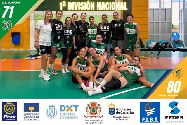 🏀💚 𝗟𝗢 𝗗𝗜𝗘𝗥𝗢𝗡 𝗧𝗢𝗗𝗢. 𝗢𝗥𝗚𝗨𝗟𝗟𝗢𝗦𝗢𝗦 𝗗𝗘 𝗟𝗔𝗦 𝗡𝗨𝗘𝗦𝗧𝗥𝗔𝗦.

No pudo ser, pero nuestro 𝗦𝗘𝗡𝗜𝗢𝗥 𝗙𝗘𝗠𝗘𝗡𝗜𝗡𝗢 𝗗𝗘 𝟭ª 𝗡𝗔𝗖𝗜𝗢𝗡𝗔𝗟 lo dejó absolutamente todo sobre la cancha del Plus Ultra. 💪🏼🔥

Partidazo de nuestras chicas ante un 𝗚𝗥𝗔𝗡 𝗖𝗔𝗡𝗔𝗥𝗜𝗔 𝗨𝗟𝗣𝗚𝗖 que finalmente se llevó la victoria después de un encuentro intenso, competido y luchado hasta el final.

🏀 𝗖.𝗕. 𝗚𝗨𝗔𝗡𝗖𝗛𝗔 𝟳𝟭 – 𝟴𝟬 𝗚𝗥𝗔𝗡 𝗖𝗔𝗡𝗔𝗥𝗜𝗔 𝗨𝗟𝗣𝗚𝗖

El resultado no acompañó, pero sí vimos el carácter, la entrega y las ganas de un equipo que continúa creciendo en este comienzo de temporada.

👏🏼 𝗚𝗥𝗔𝗖𝗜𝗔𝗦, 𝗔𝗙𝗜𝗖𝗜Ó𝗡. Qué bonito volver a sentir el Plus Ultra acompañando a las nuestras y empujando durante todo el encuentro. 💚🤍

Ahora toca seguir trabajando, aprender y mirar hacia delante. Esto acaba de empezar y queda muchísimo camino por recorrer.

⬆️ 𝗙𝗘𝗗𝗘𝗦 𝗔𝗦𝗖𝗘𝗡𝗦𝗢𝗥𝗘𝗦 | Especialistas en instalación, mantenimiento y modernización de ascensores, además de soluciones de accesibilidad como elevadores, plataformas y sillas salvaescaleras.

⛽ 𝗣𝗖𝗔𝗡 𝗟𝗔 𝗚𝗨𝗔𝗡𝗖𝗛𝗔 | Mucho más que repostar: servicios, tienda y productos para el vehículo y para el día a día, siempre cerca de nuestra gente.

🏛️ 𝗜𝗟𝗨𝗦𝗧𝗥𝗘 𝗔𝗬𝗨𝗡𝗧𝗔𝗠𝗜𝗘𝗡𝗧𝗢 𝗗𝗘 𝗟𝗔 𝗚𝗨𝗔𝗡𝗖𝗛𝗔 | Gracias por continuar apoyando el deporte, nuestros equipos y el crecimiento del baloncesto en el municipio.

🔥 𝗛𝗢𝗬 𝗡𝗢 𝗚𝗔𝗡𝗔𝗠𝗢𝗦 𝗘𝗡 𝗘𝗟 𝗠𝗔𝗥𝗖𝗔𝗗𝗢𝗥, 𝗣𝗘𝗥𝗢 𝗘𝗦𝗧𝗘 𝗘𝗤𝗨𝗜𝗣𝗢 𝗛𝗔 𝗗𝗘𝗝𝗔𝗗𝗢 𝗖𝗟𝗔𝗥𝗢 𝗤𝗨𝗘 𝗩𝗔 𝗔 𝗣𝗘𝗟𝗘𝗔𝗥 𝗖𝗔𝗗𝗔 𝗕𝗔𝗟Ó𝗡, 𝗖𝗔𝗗𝗔 𝗣𝗔𝗥𝗧𝗜𝗗𝗢 𝗬 𝗖𝗔𝗗𝗔 𝗩𝗜𝗖𝗧𝗢𝗥𝗜𝗔.

💚 𝗡𝗢𝗦 𝗖𝗔𝗘𝗠𝗢𝗦 𝗝𝗨𝗡𝗧𝗔𝗦. 𝗡𝗢𝗦 𝗟𝗘𝗩𝗔𝗡𝗧𝗔𝗠𝗢𝗦 𝗝𝗨𝗡𝗧𝗔𝗦. 𝗬 𝗩𝗢𝗟𝗩𝗘𝗥𝗘𝗠𝗢𝗦 𝗔 𝗣𝗢𝗥 𝗧𝗢𝗗𝗔𝗦.

𝟭, 𝟮, 𝟯… ¡𝗚𝗨𝗔𝗡𝗖𝗛𝗔! 💚🤍

#SomosFamiliaCBG #Desde1970 #CBGuancha #PrimeraNacionalFemenina #LaGuancha #BaloncestoCanario