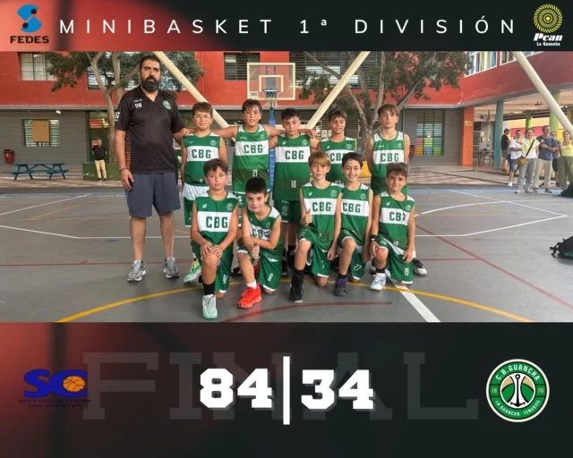 🏀💚🤍 𝗠𝗨𝗖𝗛𝗢 𝗠𝗔́𝗦 𝗤𝗨𝗘 𝗨𝗡 𝗠𝗔𝗥𝗖𝗔𝗗𝗢𝗥… ¡𝗡𝗨𝗘𝗦𝗧𝗥𝗢𝗦 𝗠𝗜𝗡𝗜𝗦 𝗧𝗔𝗠𝗕𝗜𝗘́𝗡 𝗧𝗨𝗩𝗜𝗘𝗥𝗢𝗡 𝗦𝗨𝗦 𝗚𝗥𝗔𝗡𝗗𝗘𝗦 𝗠𝗢𝗠𝗘𝗡𝗧𝗢𝗦! 💪🔥

Nuestros pequeños del 𝗠𝗜𝗡𝗜𝗕𝗔𝗦𝗞𝗘𝗧 𝗠𝗔𝗦𝗖𝗨𝗟𝗜𝗡𝗢 𝗗𝗘 𝟭.ª 𝗗𝗜𝗩𝗜𝗦𝗜𝗢́𝗡 visitaron este sábado al C.B. Santa Cruz de Tenerife en una nueva jornada de liga.

🏀 𝗥𝗘𝗦𝗨𝗟𝗧𝗔𝗗𝗢 𝗙𝗜𝗡𝗔𝗟

🏠 𝗖.𝗕. 𝗦𝗔𝗡𝗧𝗔 𝗖𝗥𝗨𝗭 𝟴𝟰
💚 𝗖.𝗕. 𝗚𝗨𝗔𝗡𝗖𝗛𝗔 𝟯𝟰

📅 Sábado 24 de octubre de 2026
📍 C.E.I.P. Tomé Cano

🔥 𝗨𝗡 𝗖𝗨𝗔𝗥𝗧𝗢 𝗚𝗔𝗡𝗔𝗗𝗢 𝗬 𝗗𝗢𝗦 𝗠𝗨𝗬 𝗜𝗚𝗨𝗔𝗟𝗔𝗗𝗢𝗦

En esta categoría los encuentros se disputan a seis cuartos y, aunque el marcador final refleja una diferencia importante, nuestros chicos fueron capaces de ganar uno de ellos y competir otros dos con mucha igualdad.

¡Y eso también merece ser destacado! 👏

Porque significa que hubo momentos en los que nuestros pequeños encontraron su juego, compitieron y demostraron que pueden plantar cara a equipos exigentes.

💚 𝗛𝗔𝗬 𝗤𝗨𝗘 𝗠𝗜𝗥𝗔𝗥 𝗠𝗔́𝗦 𝗔𝗟𝗟𝗔́ 𝗗𝗘𝗟 𝗥𝗘𝗦𝗨𝗟𝗧𝗔𝗗𝗢.

Todavía estamos al comienzo de la temporada y cada cuarto disputado, cada canasta y cada buena acción nos ayudan a avanzar.

👏 Enhorabuena a nuestros jugadores y a su entrenador por el esfuerzo. Gracias también a las familias que acompañaron al equipo y al C.B. Santa Cruz por el encuentro.

🤝 𝗚𝗥𝗔𝗖𝗜𝗔𝗦 𝗔 𝗤𝗨𝗜𝗘𝗡𝗘𝗦 𝗔𝗣𝗢𝗬𝗔𝗡 𝗡𝗨𝗘𝗦𝗧𝗥𝗔 𝗖𝗔𝗡𝗧𝗘𝗥𝗔

🛗 𝗙𝗘𝗗𝗘𝗦 𝗔𝗦𝗖𝗘𝗡𝗦𝗢𝗥𝗘𝗦 | Instalación, mantenimiento y modernización de ascensores. Soluciones de movilidad y accesibilidad para edificios y comunidades.
🌐 www.fedesascensores.com

⛽ 𝗣𝗖𝗔𝗡 𝗟𝗔 𝗚𝗨𝗔𝗡𝗖𝗛𝗔 | Combustible, tienda y servicios para el automóvil. ¡Siempre cerca de las familias que recorren la isla apoyando a nuestros equipos!

🏛️ 𝗜𝗟𝗨𝗦𝗧𝗥𝗘 𝗔𝗬𝗨𝗡𝗧𝗔𝗠𝗜𝗘𝗡𝗧𝗢 𝗗𝗘 𝗟𝗔 𝗚𝗨𝗔𝗡𝗖𝗛𝗔 | Gracias por seguir respaldando el deporte de base de nuestro municipio.

💚🤍 𝗨𝗡 𝗖𝗨𝗔𝗥𝗧𝗢 𝗚𝗔𝗡𝗔𝗗𝗢, 𝗗𝗢𝗦 𝗠𝗨𝗬 𝗗𝗜𝗦𝗣𝗨𝗧𝗔𝗗𝗢𝗦 𝗬 𝗠𝗨𝗖𝗛𝗔𝗦 𝗚𝗔𝗡𝗔𝗦 𝗗𝗘 𝗦𝗘𝗚𝗨𝗜𝗥 𝗠𝗘𝗝𝗢𝗥𝗔𝗡𝗗𝗢. ¡𝗘𝗦𝗘 𝗘𝗦 𝗘𝗟 𝗖𝗔𝗠𝗜𝗡𝗢! 🔥

🏀 ¡𝟭, 𝟮, 𝟯… 𝗚𝗨𝗔𝗡𝗖𝗛𝗔! 💚

#SomosFamiliaCBG #Desde1970